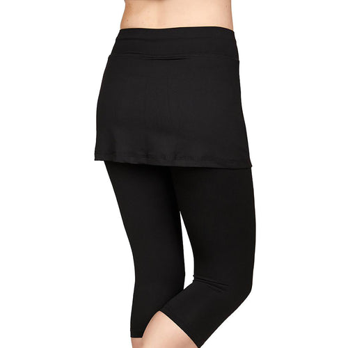 Sofibella UV Staples Abaza 13in Womens Tennis Skirt with Capri Leggings - 2
