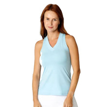Load image into Gallery viewer, Sofibella UV Colors Racerback Wmns Tennis Tank Top - Cloud/2X
 - 11