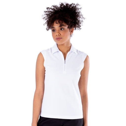 NVO Nikki Womens Sleeveless Golf Polo - 100 WHITE/XXL