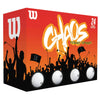 Wilson Chaos White Golf Balls - 24 Pack