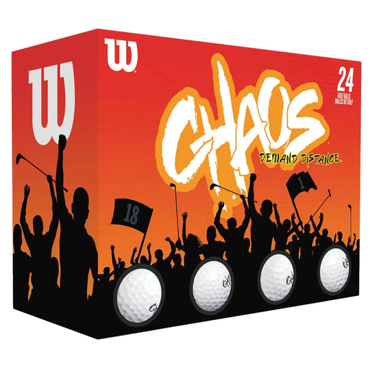 Wilson Chaos White Golf Balls - 24 Pack