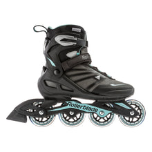 Load image into Gallery viewer, Rollerblade Zetrablade Womens Inline Skates - Black/Lt Blue/10.0
- 1