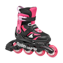 Load image into Gallery viewer, Rollerblade Microblade Adjust Girls Inline Skates - Black/Pink/5-8
 - 1