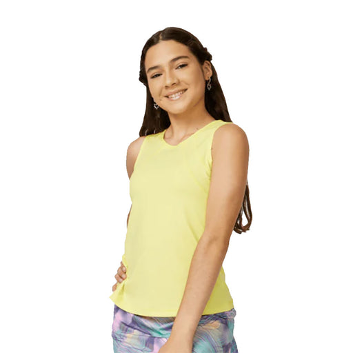 Sofibella UV Colors Girls Tennis Tank Top - Sunshine/L