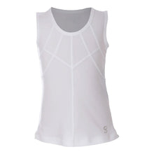 Load image into Gallery viewer, Sofibella UV Colors Girls Tennis Tank Top - White/L
 - 17