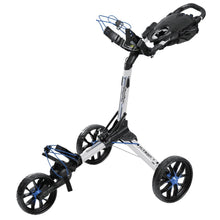 Load image into Gallery viewer, Bag Boy Nitron Auto-Open Pushcart - White/Cobalt
 - 20