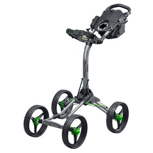 Load image into Gallery viewer, Bag Boy Quad XL Golf Push Cart - Gray/Lime
 - 1