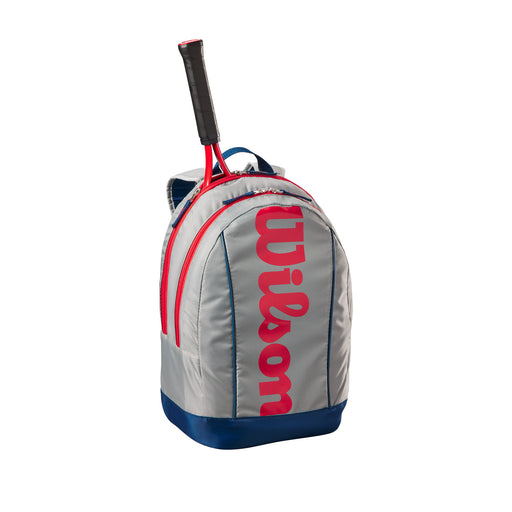 Wilson Junior Tennis Backpack 24 - Light Grey/Red