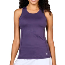 Load image into Gallery viewer, Sofibella UV Colors Womens Tennis Tank Top - Plum/2X
- 5