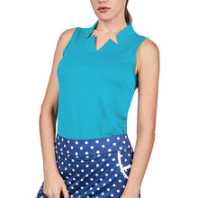 Load image into Gallery viewer, Sofibella Golf Colors Sleeveless Womens Golf Shirt - Surfer/2X
 - 11