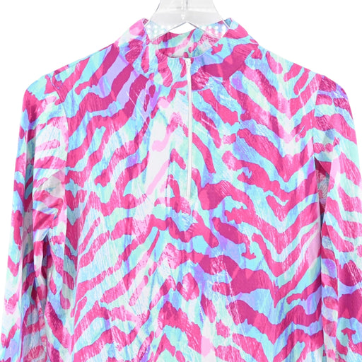 Gottex Zip Mock Womens Long Sleeve Sun Shirt