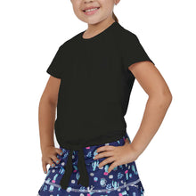 Load image into Gallery viewer, Sofibella UV Colors White Girl SS Tie Tennis Shirt - Black/L
 - 5