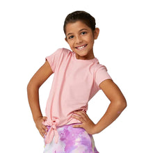 Load image into Gallery viewer, Sofibella UV Colors White Girl SS Tie Tennis Shirt - Bubble/L
 - 7