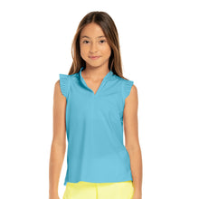 Load image into Gallery viewer, Lucky in Love Pleat Me Up Girls SL Golf Polo - OCEAN 410/M
- 4