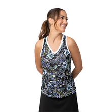 Load image into Gallery viewer, Sofibella Airflow Muscle Wht Wmns Tennis Tank Top - Garden/2X
 - 7