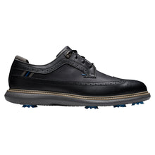 Load image into Gallery viewer, FootJoy Traditions Shield Tip Mens Golf Shoes - 13.0/Blk/Blu/Gry/D Medium
 - 4