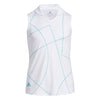 Adidas Semi Mint Rush Girls Sleeveless Golf Polo