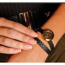 Load image into Gallery viewer, Calliope Coeur Lucky Locket Womens Bracelet - Black/Rose Gold
- 1