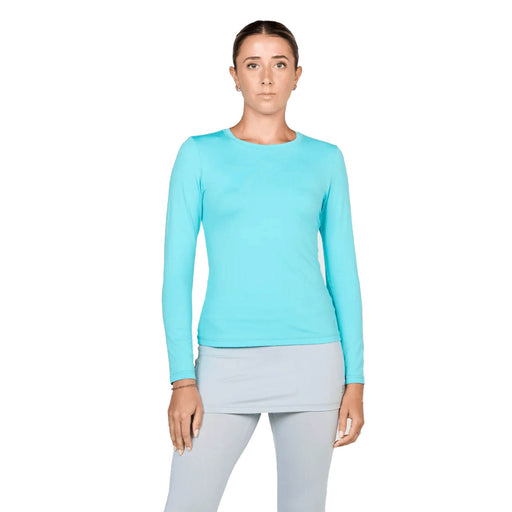 Sofibella UV Colors Womens LS Tennis Shirt - Air/2X