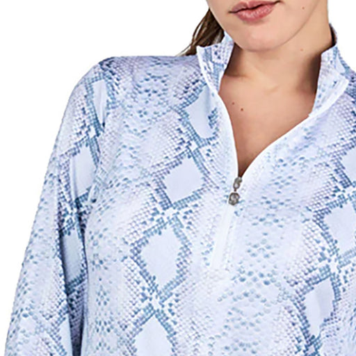 Sofibella Long Sleeve UV Feather Wmns Golf 1/4 Zip