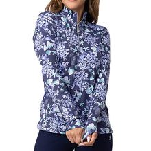 Load image into Gallery viewer, Sofibella Long Sleeve UV Feather Wmns Golf 1/4 Zip - Aqua Marine/2X
 - 5