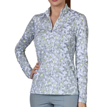Load image into Gallery viewer, Sofibella Long Sleeve UV Feather Wmns Golf 1/4 Zip - Techno/XS
- 3