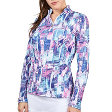 Load image into Gallery viewer, Sofibella Long Sleeve UV Feather Wmns Golf 1/4 Zip - Vibes/XL
 - 29