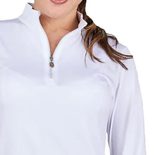 Load image into Gallery viewer, Sofibella Long Sleeve UV Feather Wmns Golf 1/4 Zip
 - 32