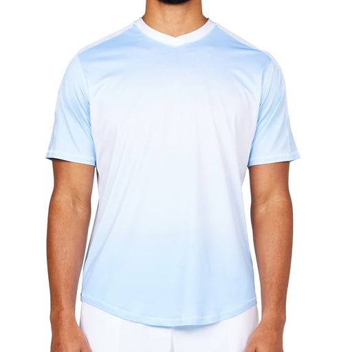 SB Sport Classic V Neck Mens SS Tennis Shirt - Ombre/XL