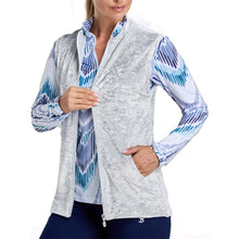 Load image into Gallery viewer, Sofibella Crushed Velvet Womens Golf Vest - Stone/XL
 - 3