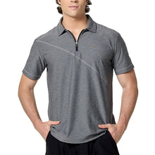 Load image into Gallery viewer, SB Sport Short Sleeve Mens Tennis Polo - Grey Melange/1X
- 3