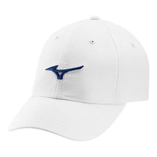 Load image into Gallery viewer, Mizuno Tour Adjustable Lightweight Golf Hat - White/Cobalt/One Size
- 8