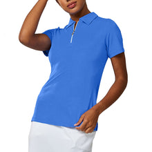 Load image into Gallery viewer, Sofibella Golf Colors Womens SS Golf Polo 1 - Valley Blue/2X
 - 2