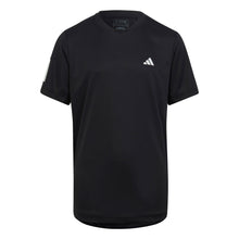 Load image into Gallery viewer, Adidas Club 3-Stripes Boys Tennis Shirt - Black/XL
 - 1