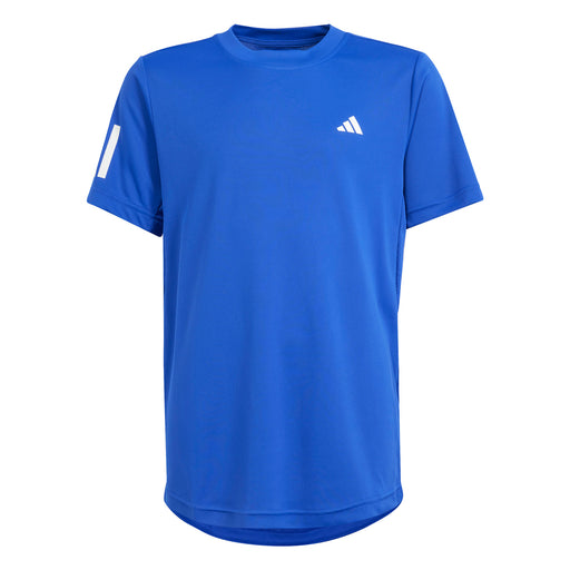 Adidas Club 3-Stripes Boys Tennis Shirt - Semi Lucid Blue/XL