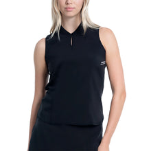 Load image into Gallery viewer, Lucky in Love Move N' Groove Womens Golf Tank Top - BLACK 001/L
 - 1