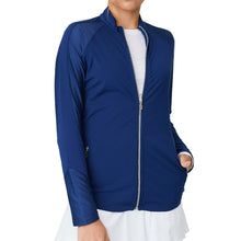 Load image into Gallery viewer, Sofibella Staples Womens Tennis Jacket - Navy/2X
 - 3