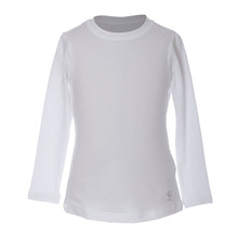 Load image into Gallery viewer, Sofibella UV Long Sleeve Girls Tennis Shirt 1 - White/XL
 - 15