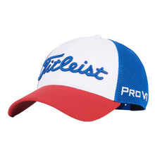 Load image into Gallery viewer, Titleist Tour Performance Mesh Mens Golf Hat 24 - WHT/RYL/RED 146/One Size
- 8