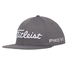 Load image into Gallery viewer, Titleist Tour Elite Flat Bill Mens Golf Hat - Charcoal/White/One Size
- 3
