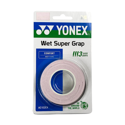 Yonex Wet Super Grap Overgrip 3-pack - Mist Pink