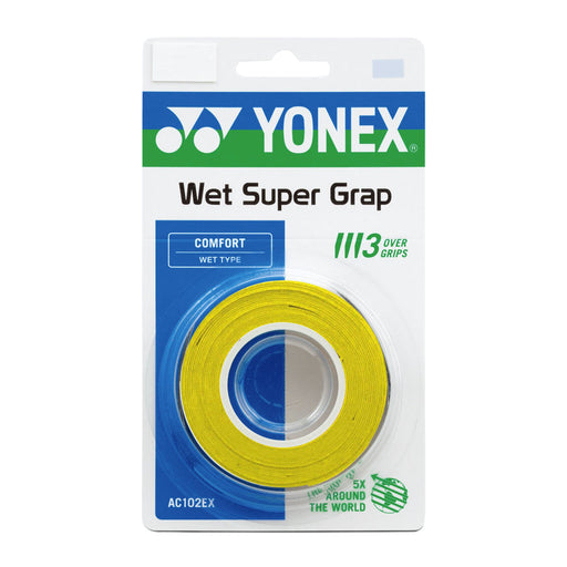 Yonex Wet Super Grap Overgrip 3-pack - Yellow