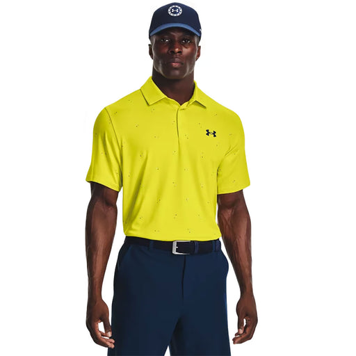 Under Armour Playoff 3.0 Printed Mens Golf Polo - STARFRUIT 799/XXL
