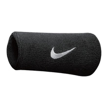 Load image into Gallery viewer, Nike Swoosh Double Wide Wristband 2-pack - Black/White
- 2