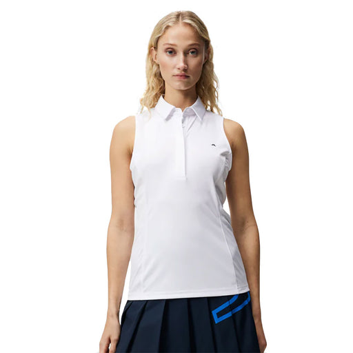 J. Lindeberg Dena Sleeveless Womens Golf Polo 1 - WHITE 0000/L
