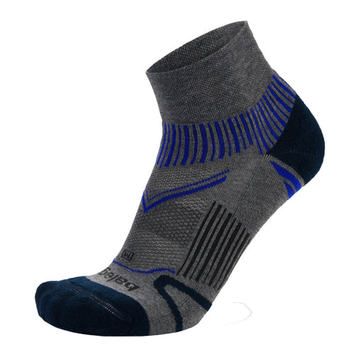 Balega Enduro Quarter Unisex Running Socks - Grey Heathr/Ink/XL
