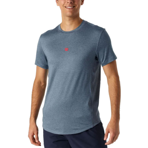 Wilson Everyday Performance Mens Tennis T-Shirt - Slate Blue/XL