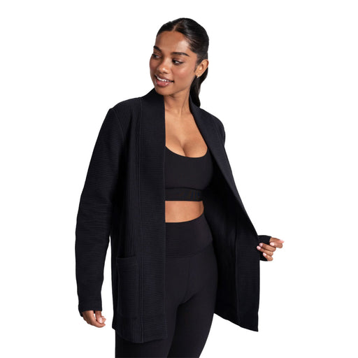Lole Ottoman Womens Cardigan - Black Beauty/L