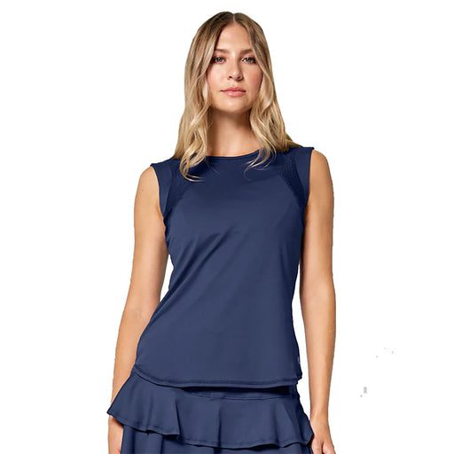 Lija Elite Power Womens Tennis Tank - Dark Navy/XL