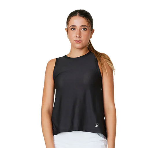 Sofibella Staples Mesh Womens Tennis Tank - Black/2X